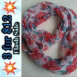 Floral Print Infinity Scarf
